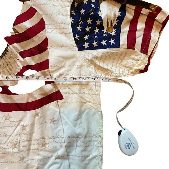 Cotton Traders Congress Patriotic Short Sleeved Mens Button Down. Size XXL - Picture 4 of 6